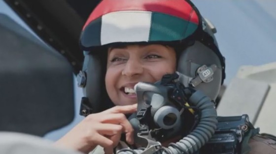female Arab pilot